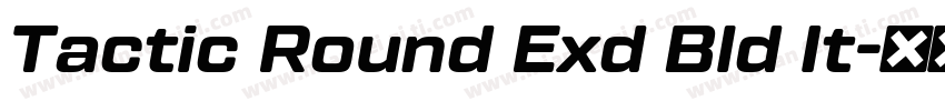 Tactic Round Exd Bld It字体转换